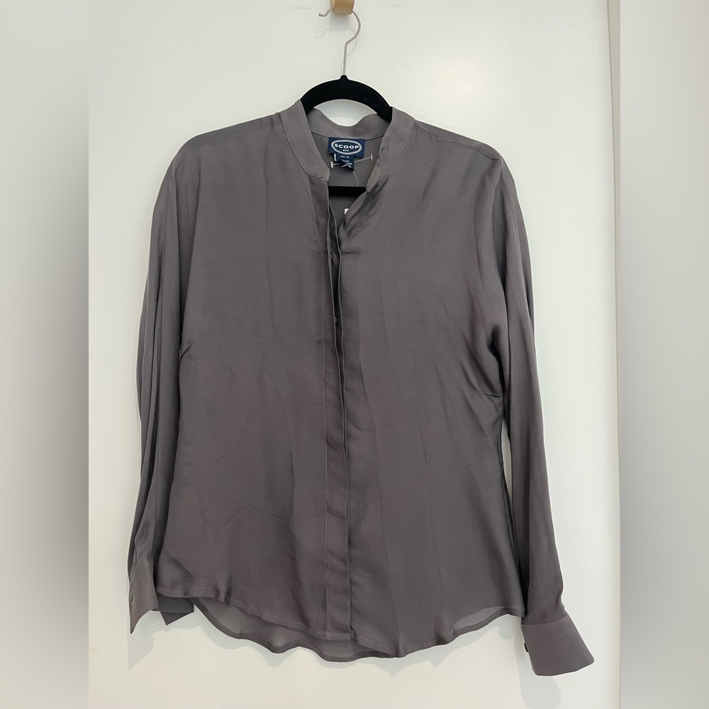 Scoop NYC Gray Lightweight Shirt Jacket